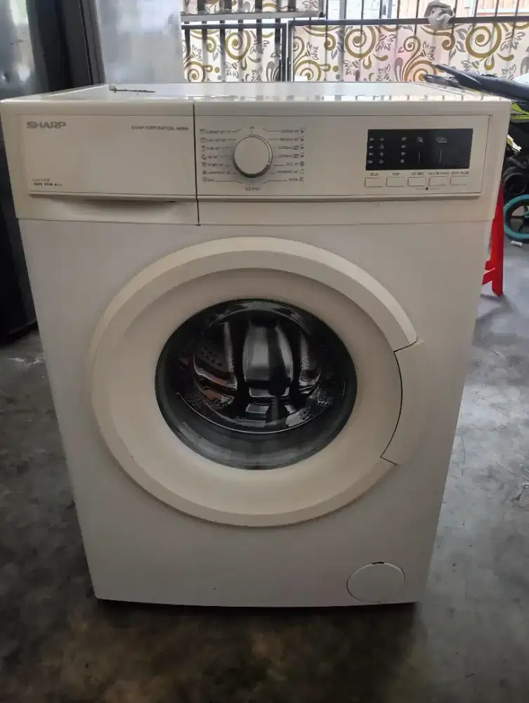 Mesin cuci  shrap fronloding original 8 kg