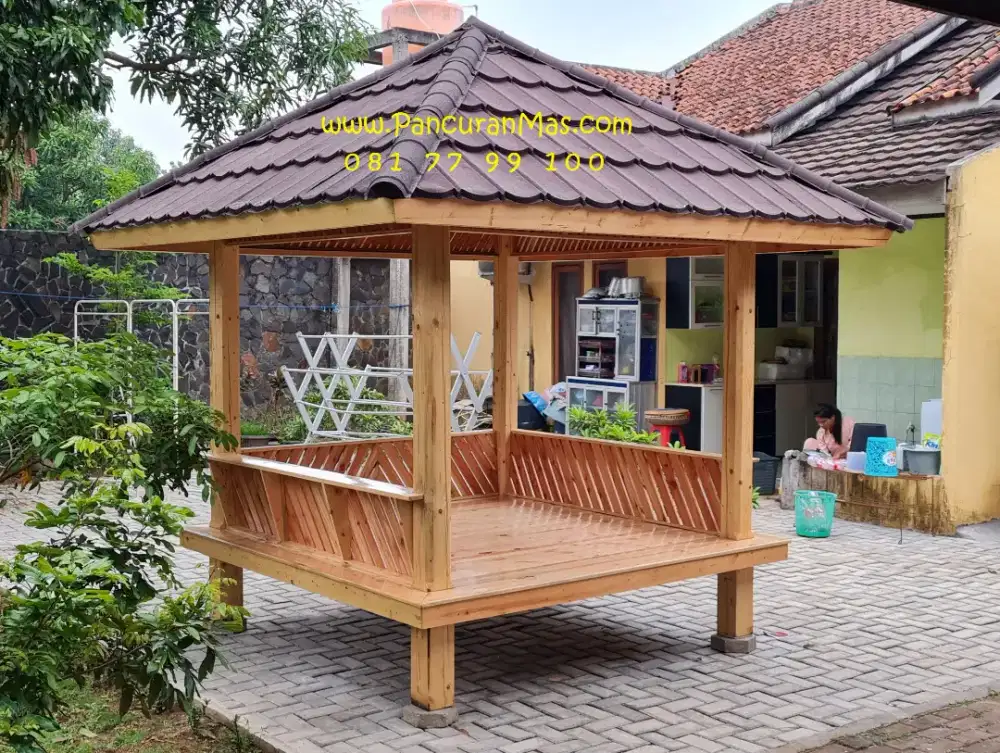 Saung gazebo jati belanda
