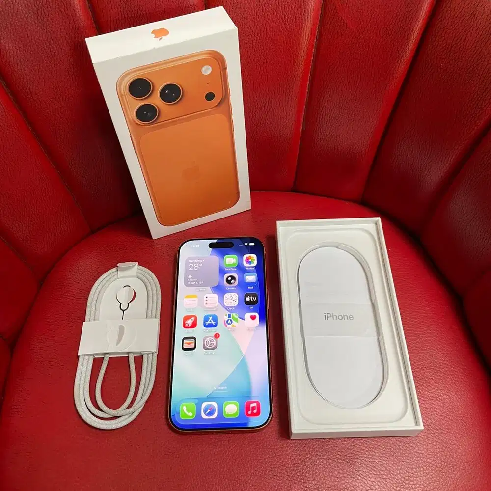 iPhone 17 Pro 256gb Cosmic Orange Garansi iBox Aktif Fullset Ori
