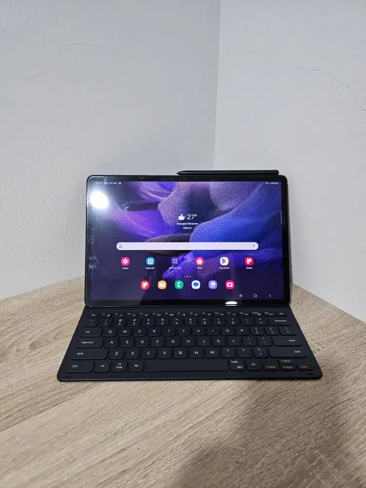 Samsung Galaxy Tab S7 FE 5G SEIN Black S7FE 6GB 128GB + Keyboard Cover