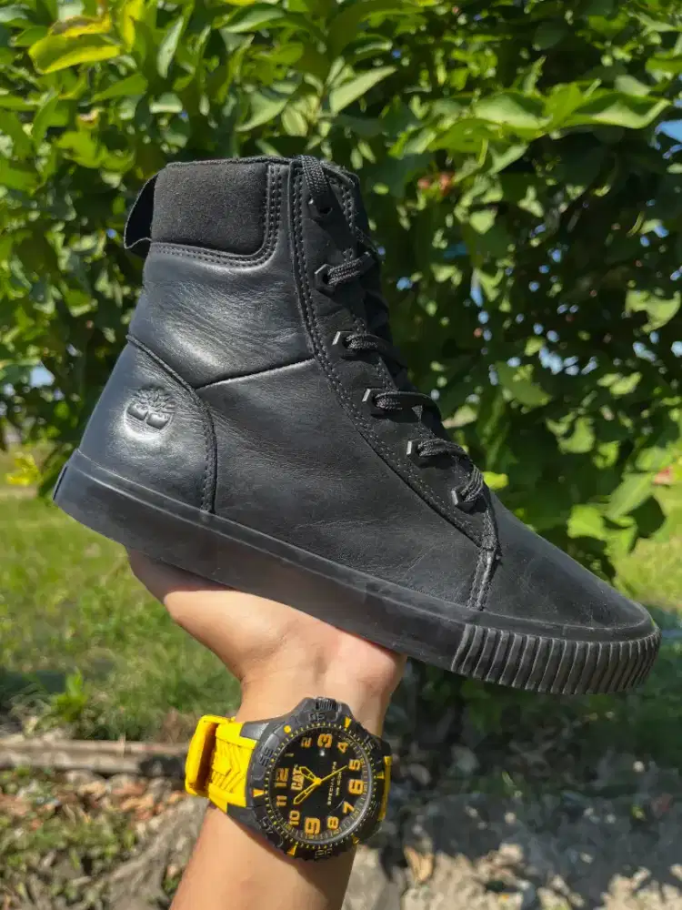 Sepatu Boot Black Leather Timberland Like New size 41