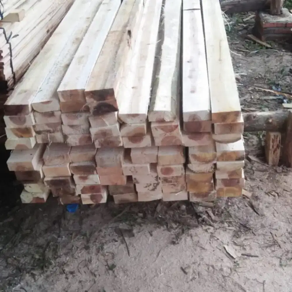 Kayu jati ukuran 7x12cm