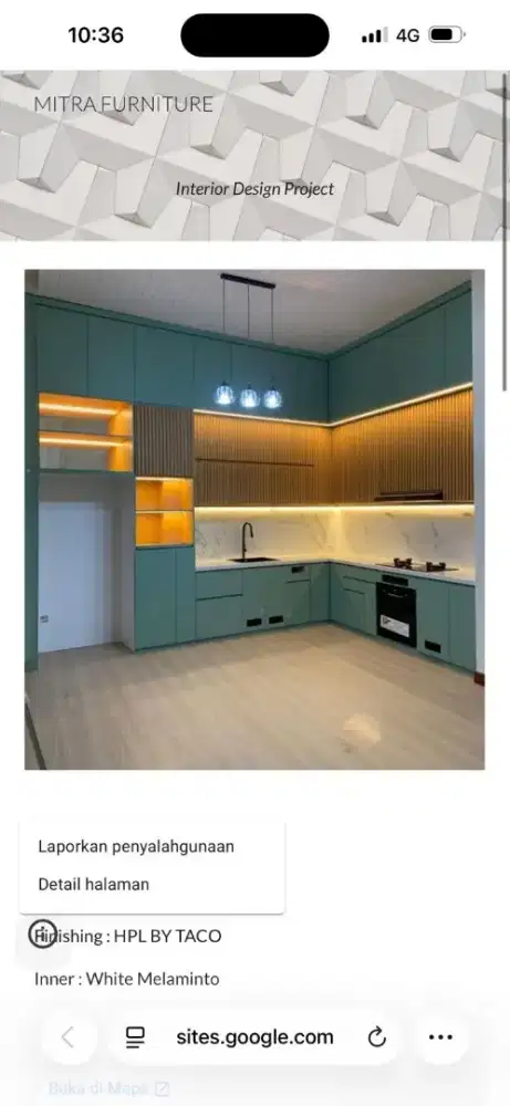 Kitchen set minimalis custom hpl