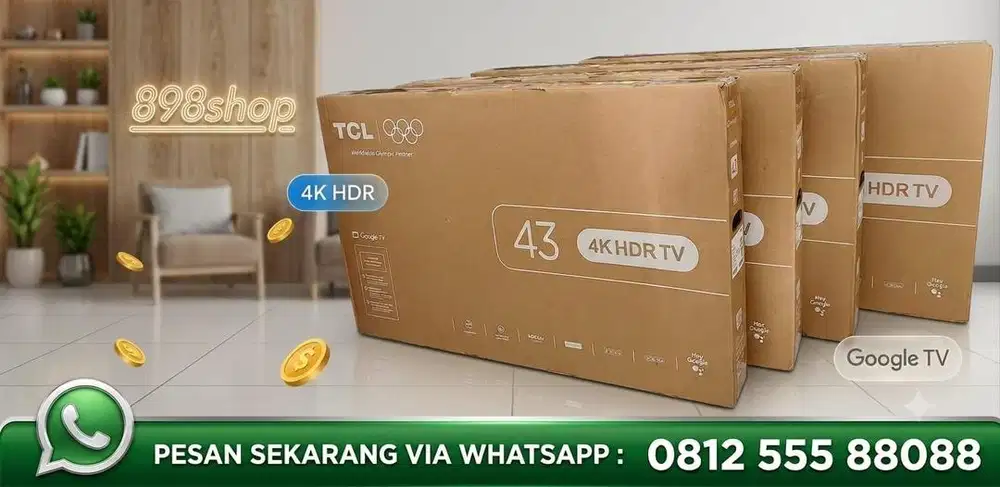 TCL LED TV 43 Google TV Android 11 UHD 4K Digital TV Dolby HVC2.0