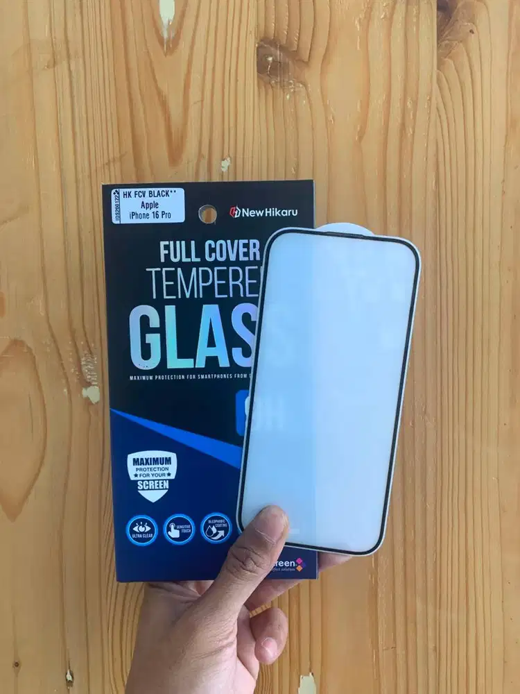 Hikaru Full Cover Tempered Glass iPhone 16 Pro