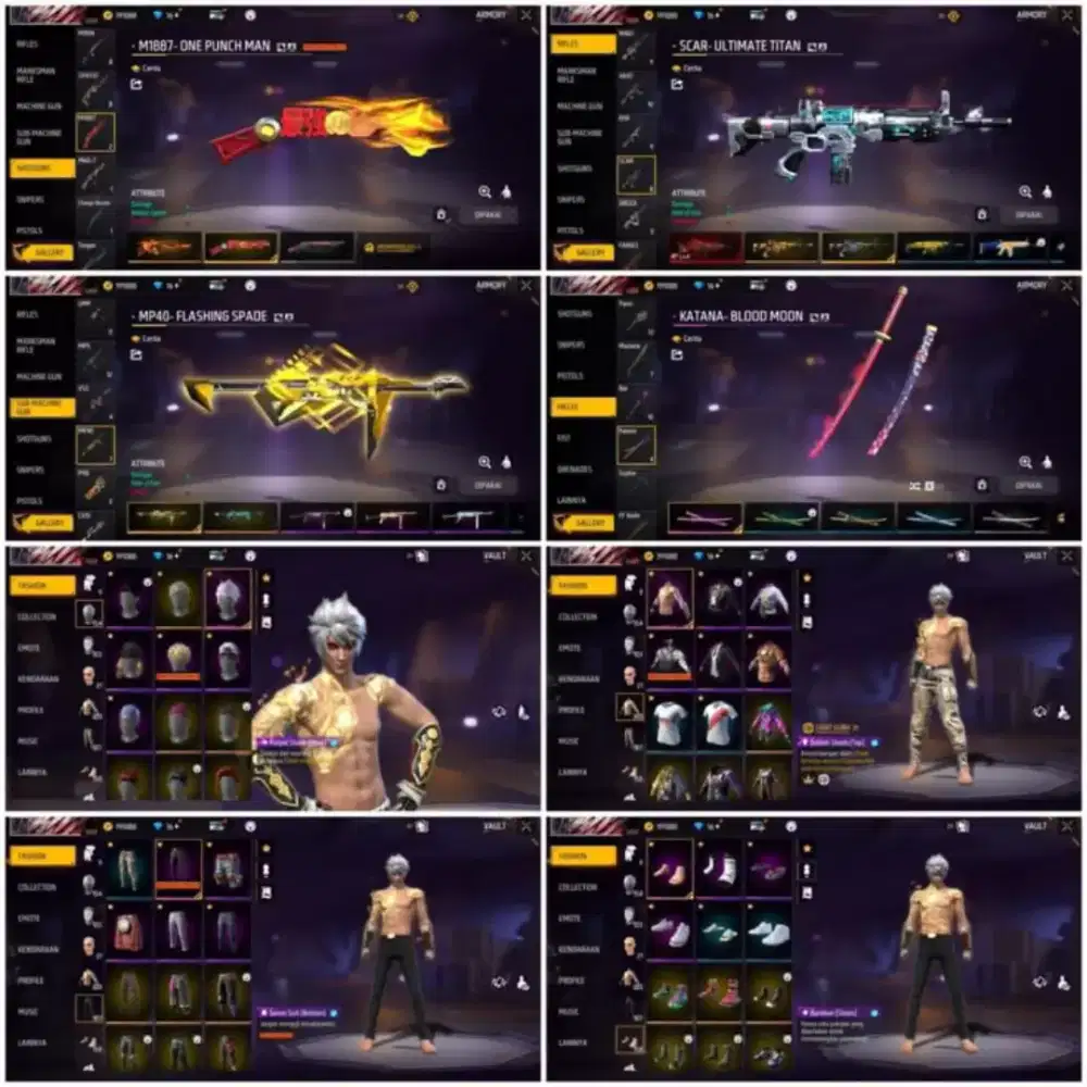 jual Akun FF Ready ya Akun FF murah Real Amanah & Tepercaya 100% Asli