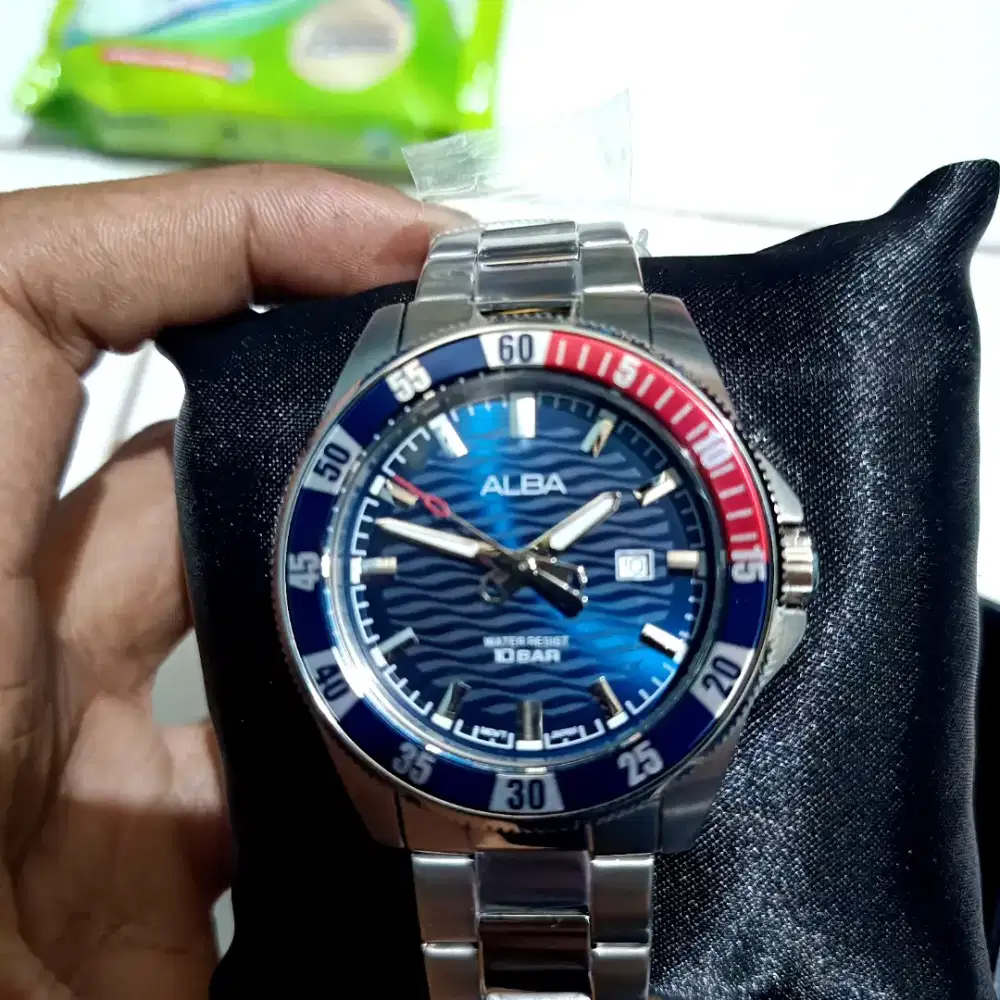 jual jam tangan alba bahan stainless stell
