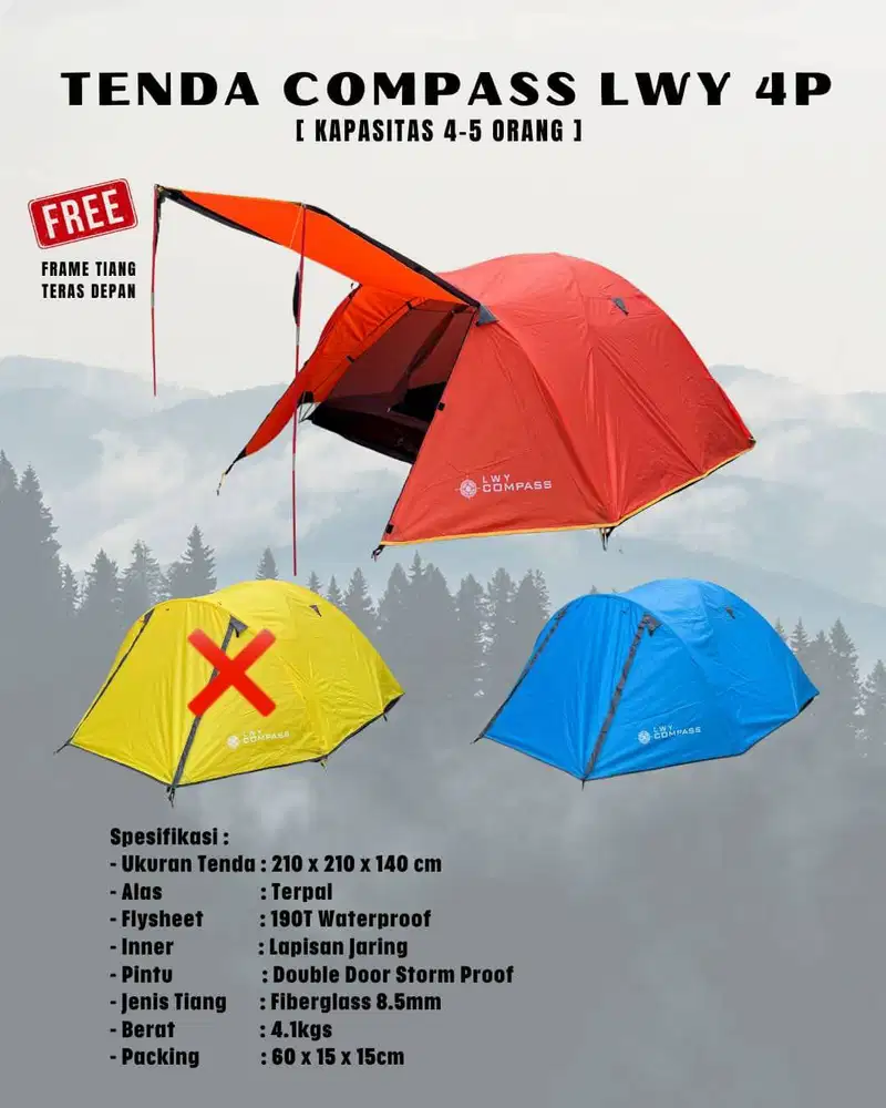 Jual Berbagai Tenda Camping