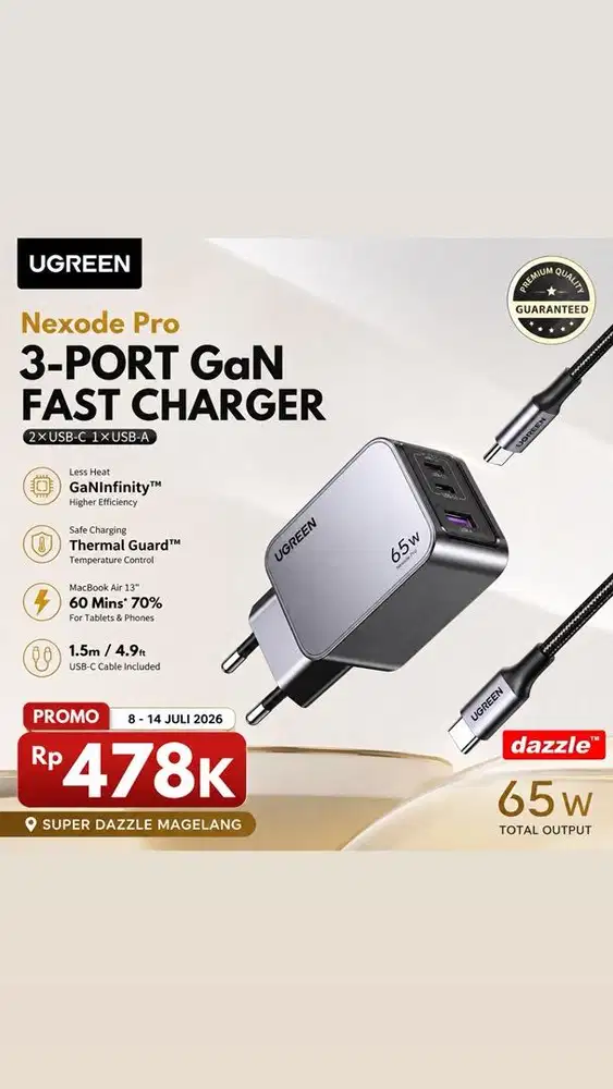 Tc ugreen nexode pro gan 65 watt /25871