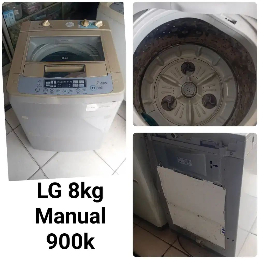 Mesin cuci LG manual bekas bergaransi