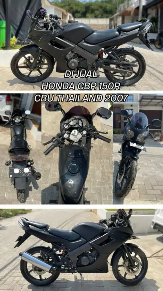 Di jual HONDA CBR  150R Black 2007 CBU Thailand