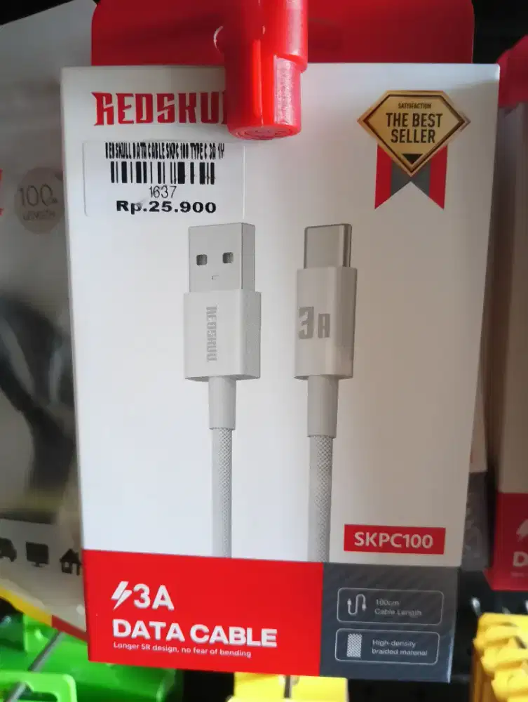 REDSKUL DATA CABLE TYPE C 3A | ATLANTIS DAHSYAT