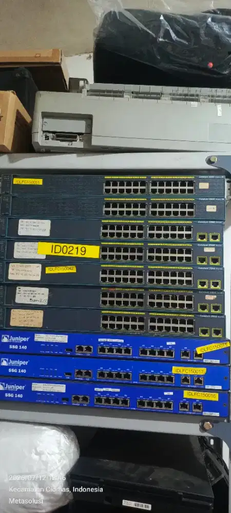 Cisco Catalyst 2960/3750 series dan Juniper SSG 140