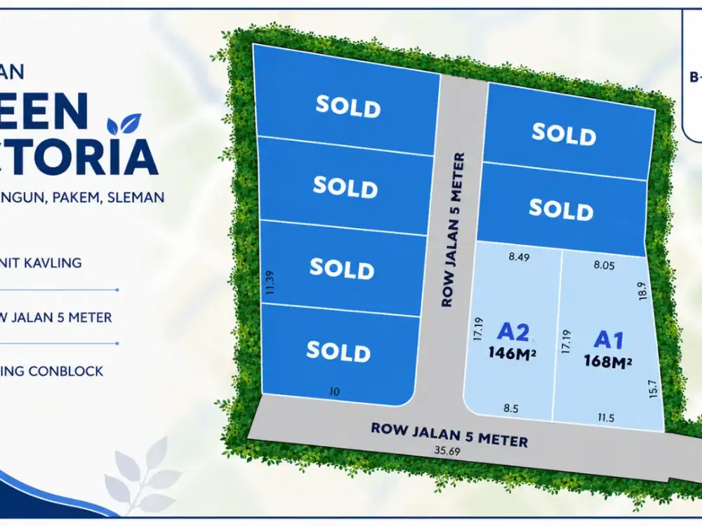2,2Jt/m Tanah SHM Siap Bangun Jalan Kaliurang Utara UII Jogja