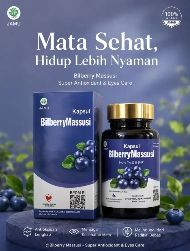 Bilberry Massusi Suplemen Kesehatan Mata