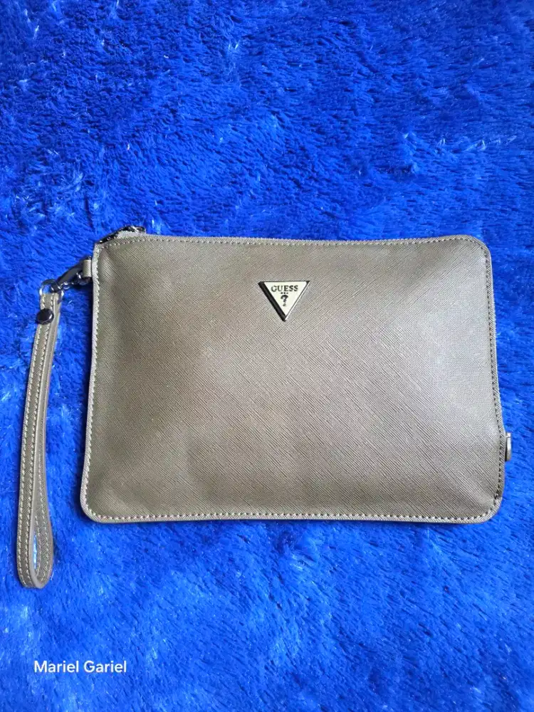 Guess Milano Saffiano Clutch Bag Wallet Hand Bag Tas dompet tangan