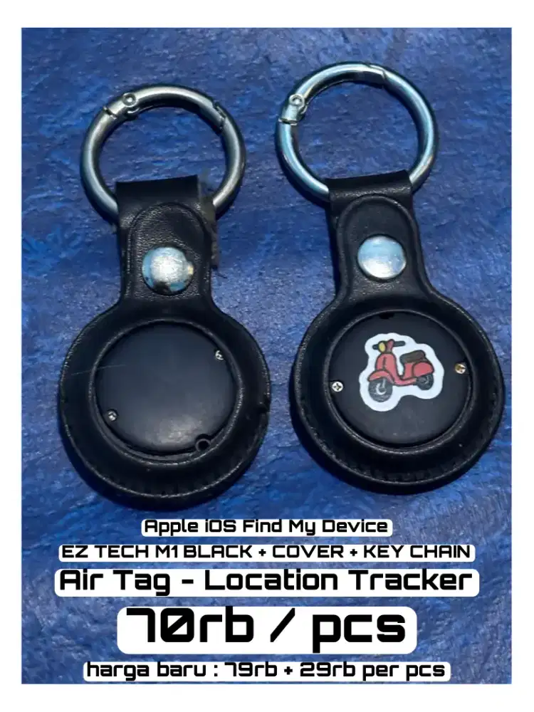 Airtag ios only | Eztech M1 Black + Cover + Key Chain