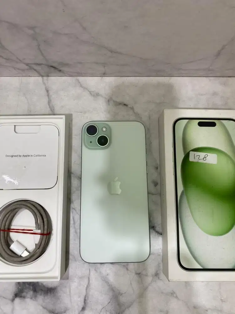 iphone 15 plus 128 ibox second mulus lengkap & original