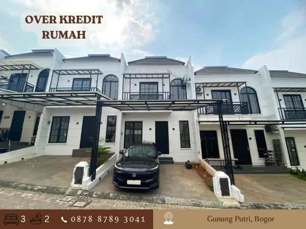 Jual Rumah 2Lantai OVER KREDIT 95JT Nempel Legenda Wisata Cibubur