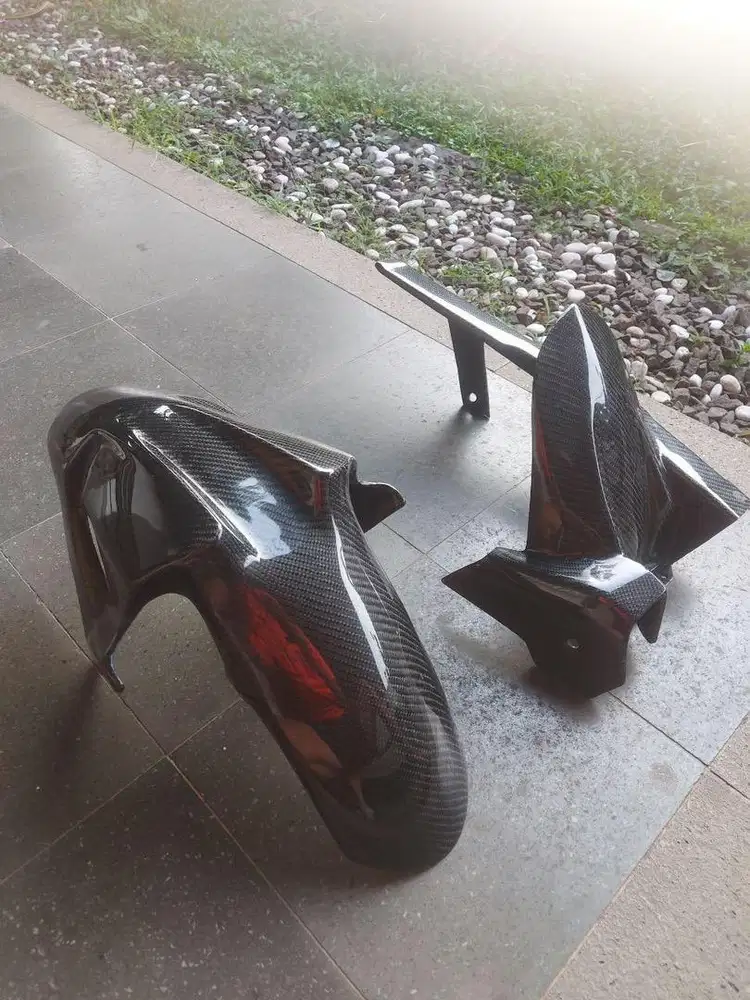Spakbor Carbon Fiber Depan Belakang Ninja 250 FI 2018