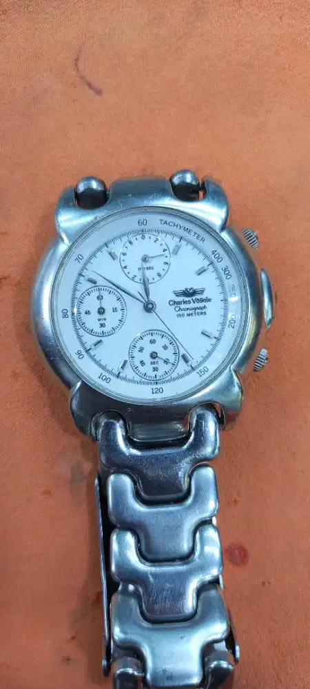 Charles vogele vinatge watch chronograph