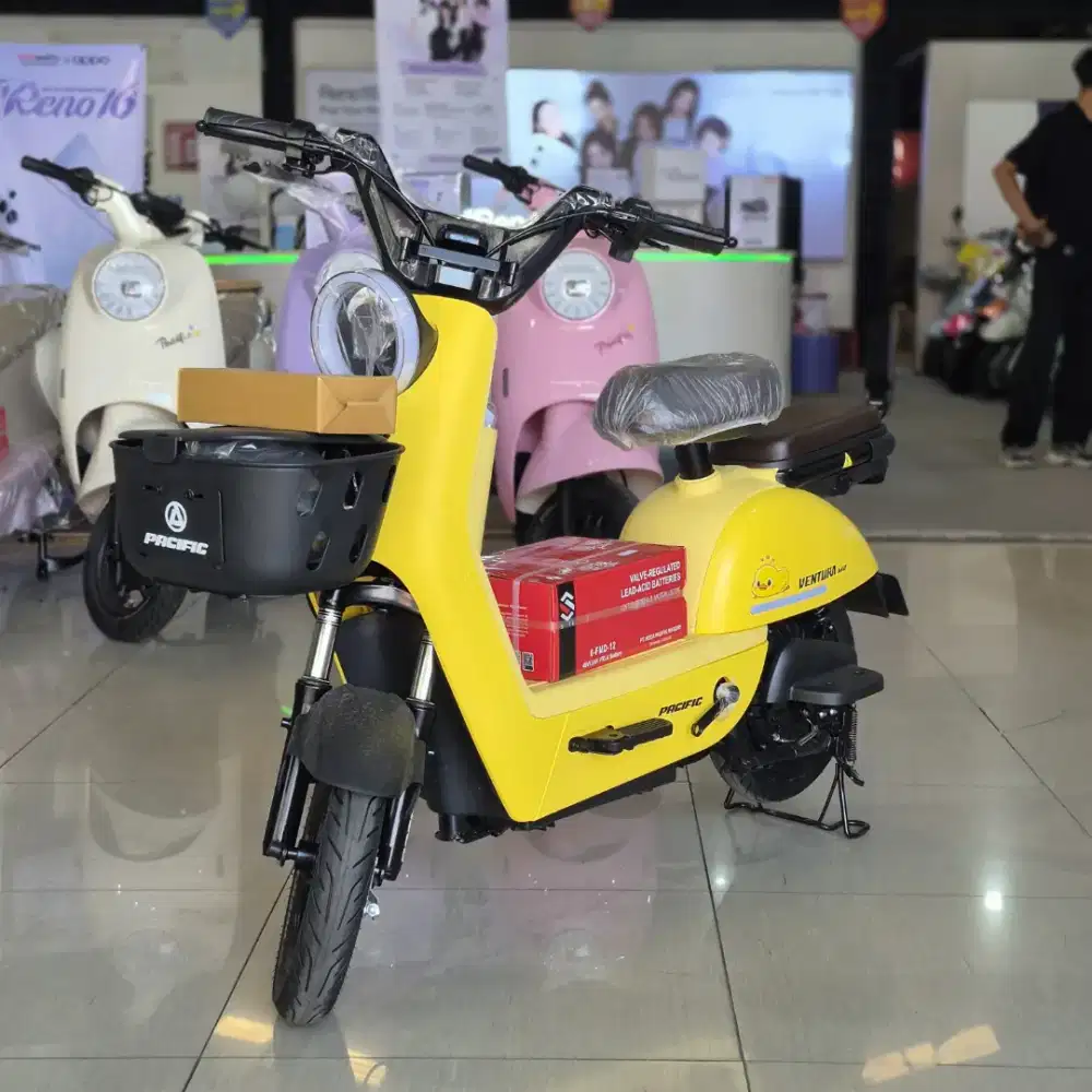 Gratis ongkir! Sepeda Listrik Pacific Ventura Kuning Estetik New Stock