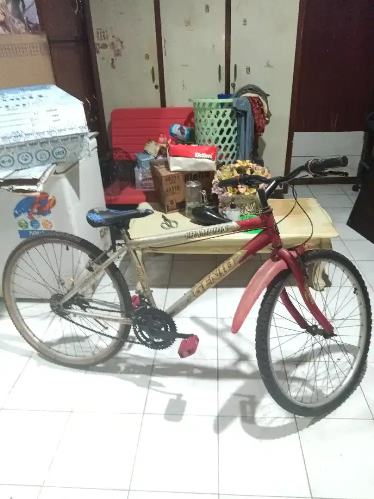 Sepeda merah roda dua