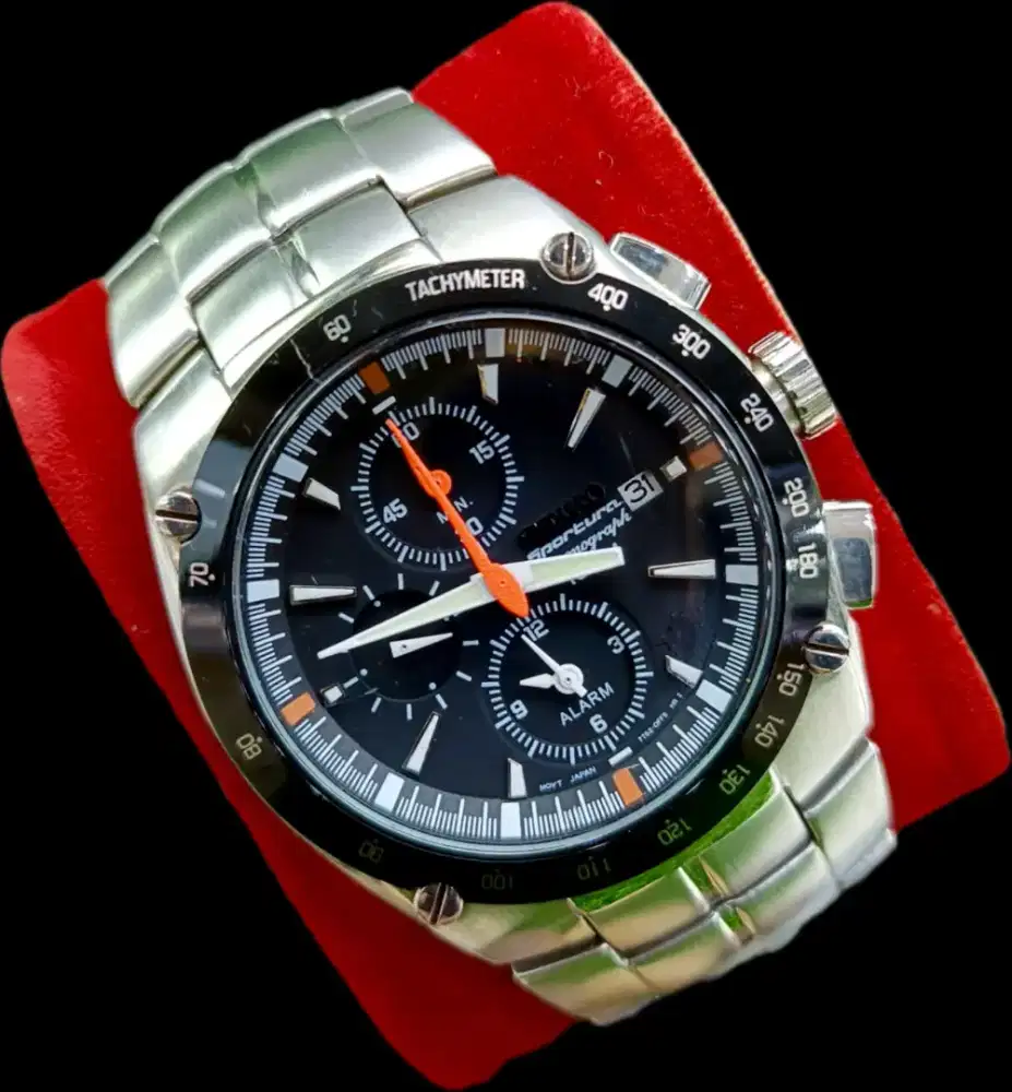 Seiko Sportura Chronograph Black Dial Original