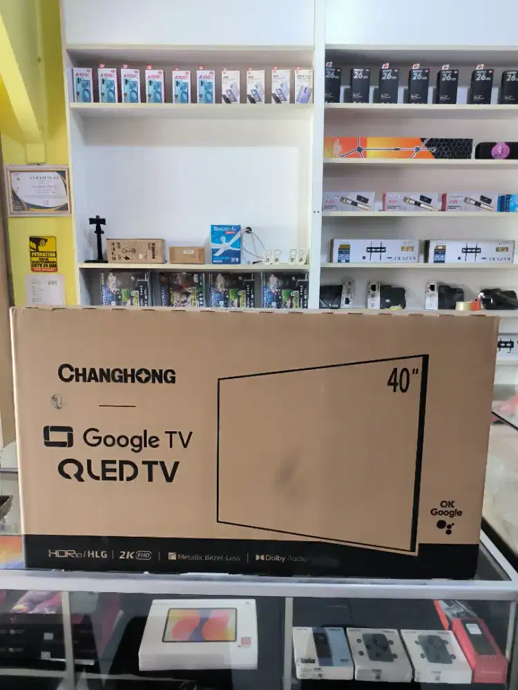 Tv Qled Changhong 40Inch Google Barang Baru & Bergaransi Resmi