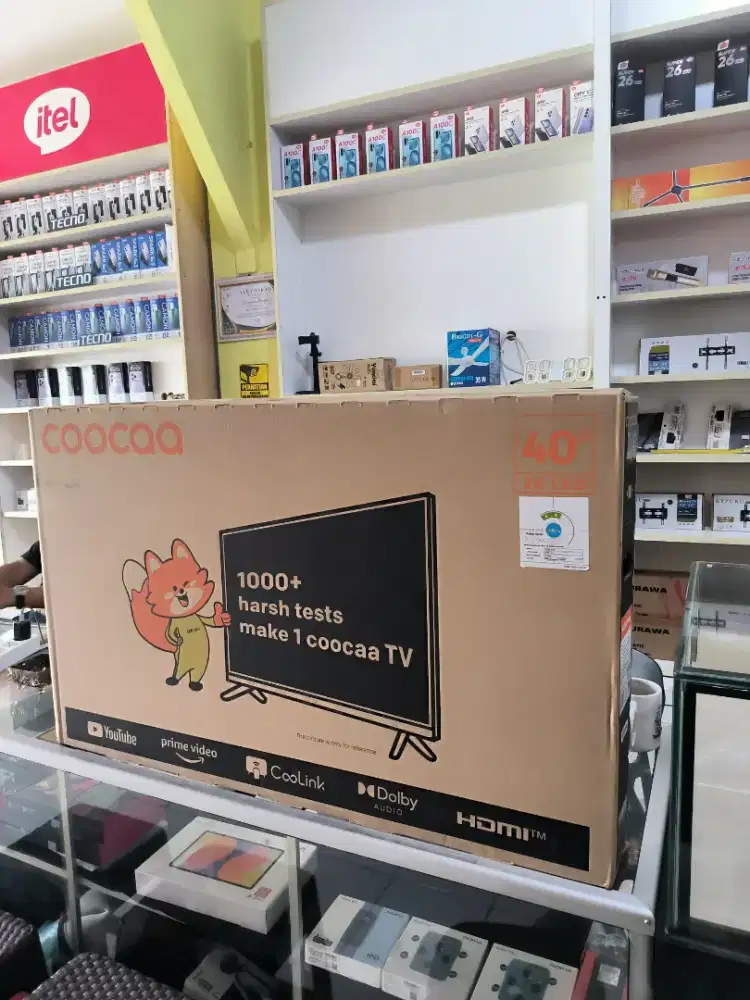 Tv Cooca 40S3U plus 40Inch Smart Barang Baru & Bergaransi Resmi