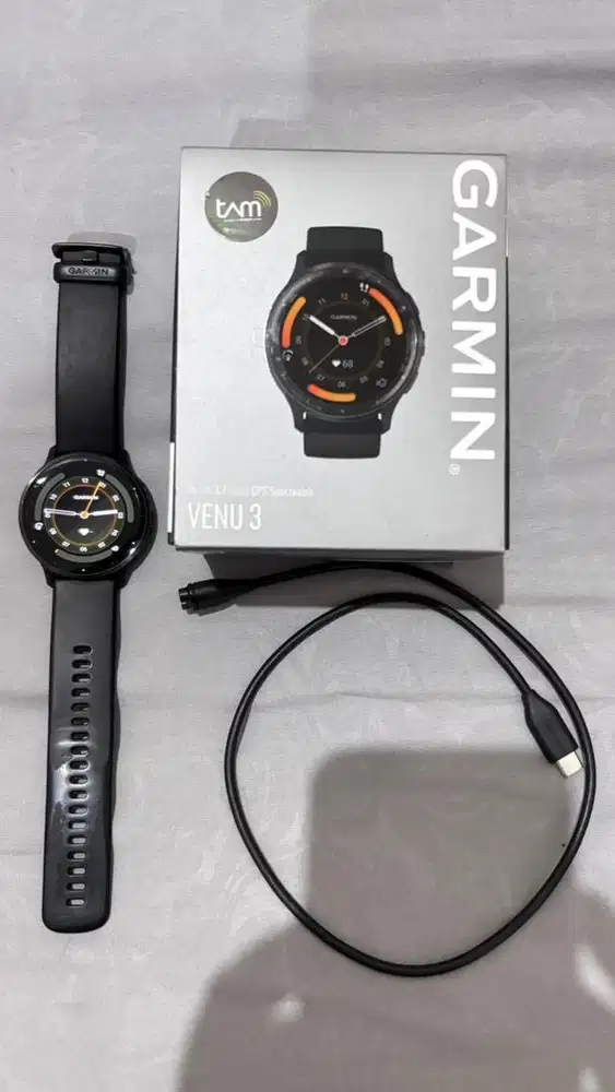 Garmin Venu 3 Black Fullset Original Mulus Official Urban