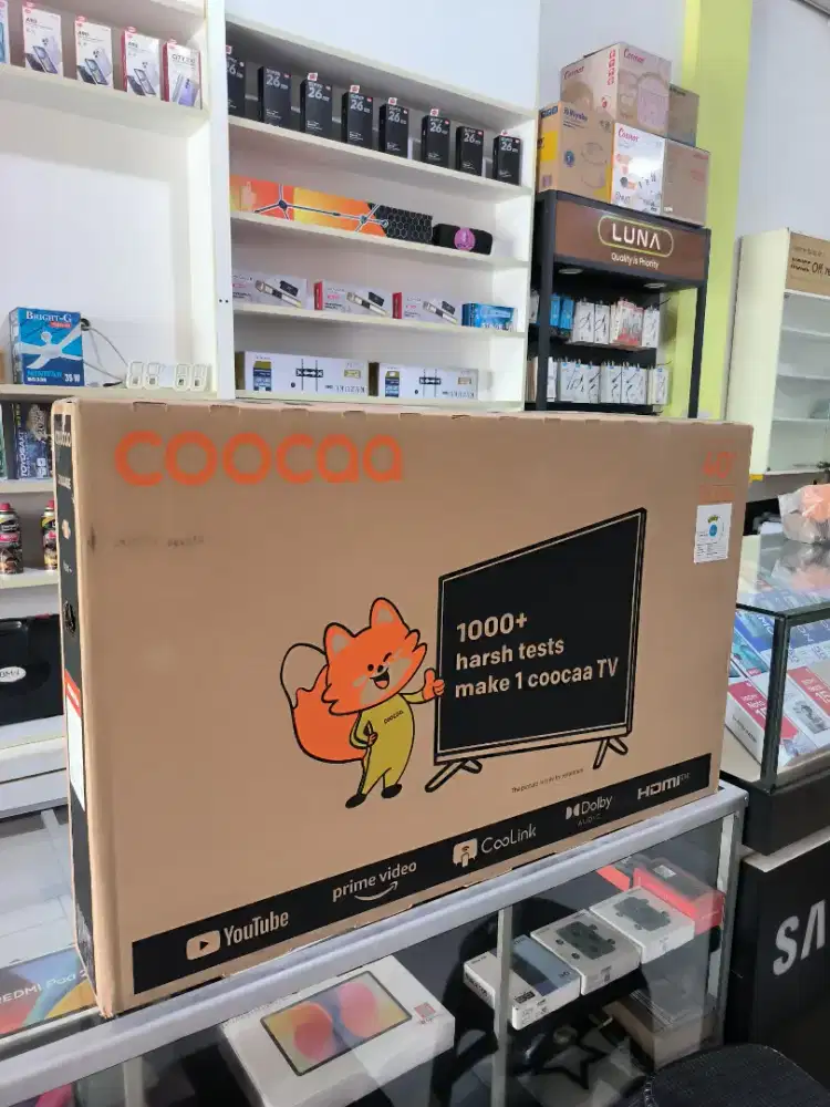 Tv Cooca 40S3U plus 40Inch Smart Barang Baru & Bergaransi Resmi