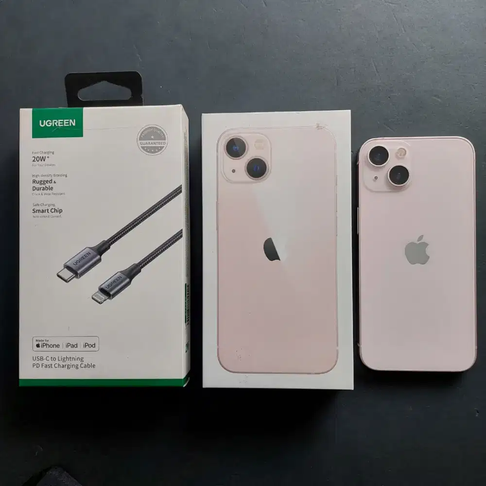 IPHONE 13 PINK 256GB EX GARANSI RESMI IBOX