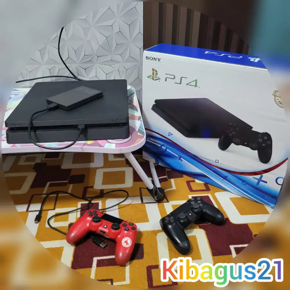 Ps4 slim ORI Sony PS 4 Slim 1 Tera udah isi Fullgames siyap main