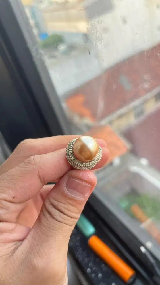 Mutiara Asli 10mm berat mutiara 1,3