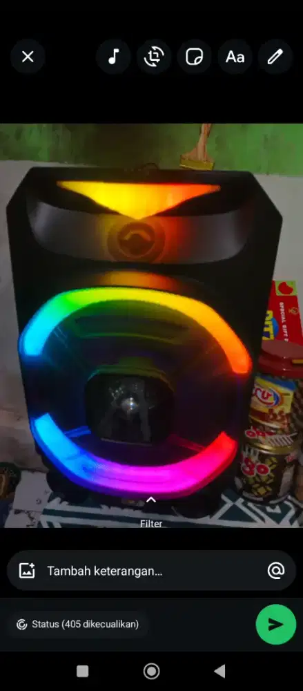 Speaker Bluetooth Besar merek Tanaka 15 inch