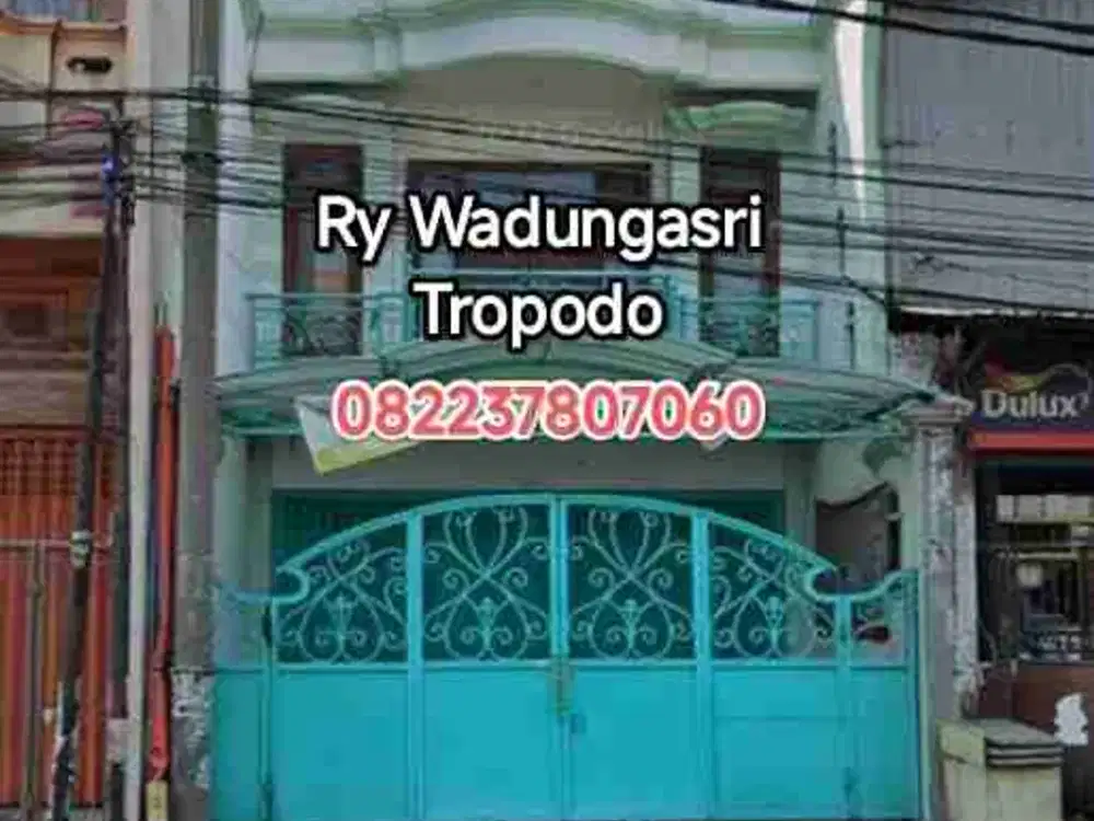 Rumah Toko Letjen Suprapto wadungasri waru dkt bandara juanda