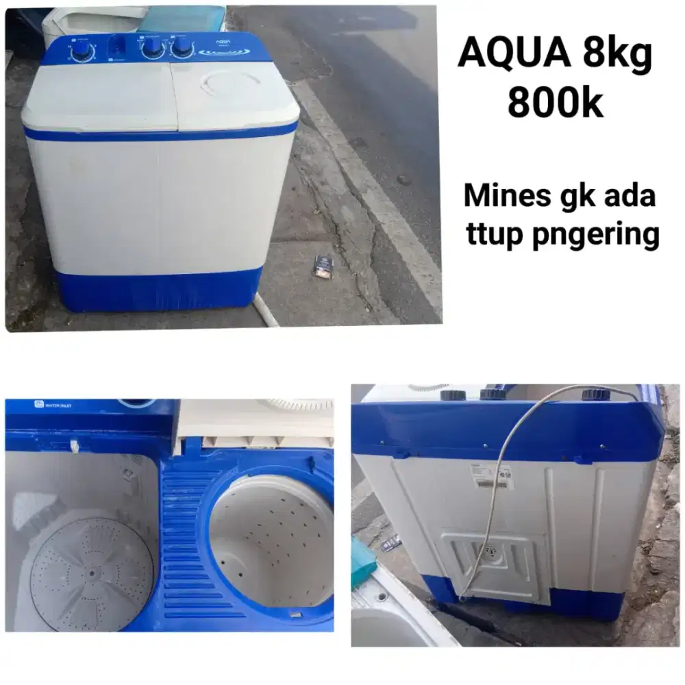 Mesin cuci AQUA bekas bergaransi