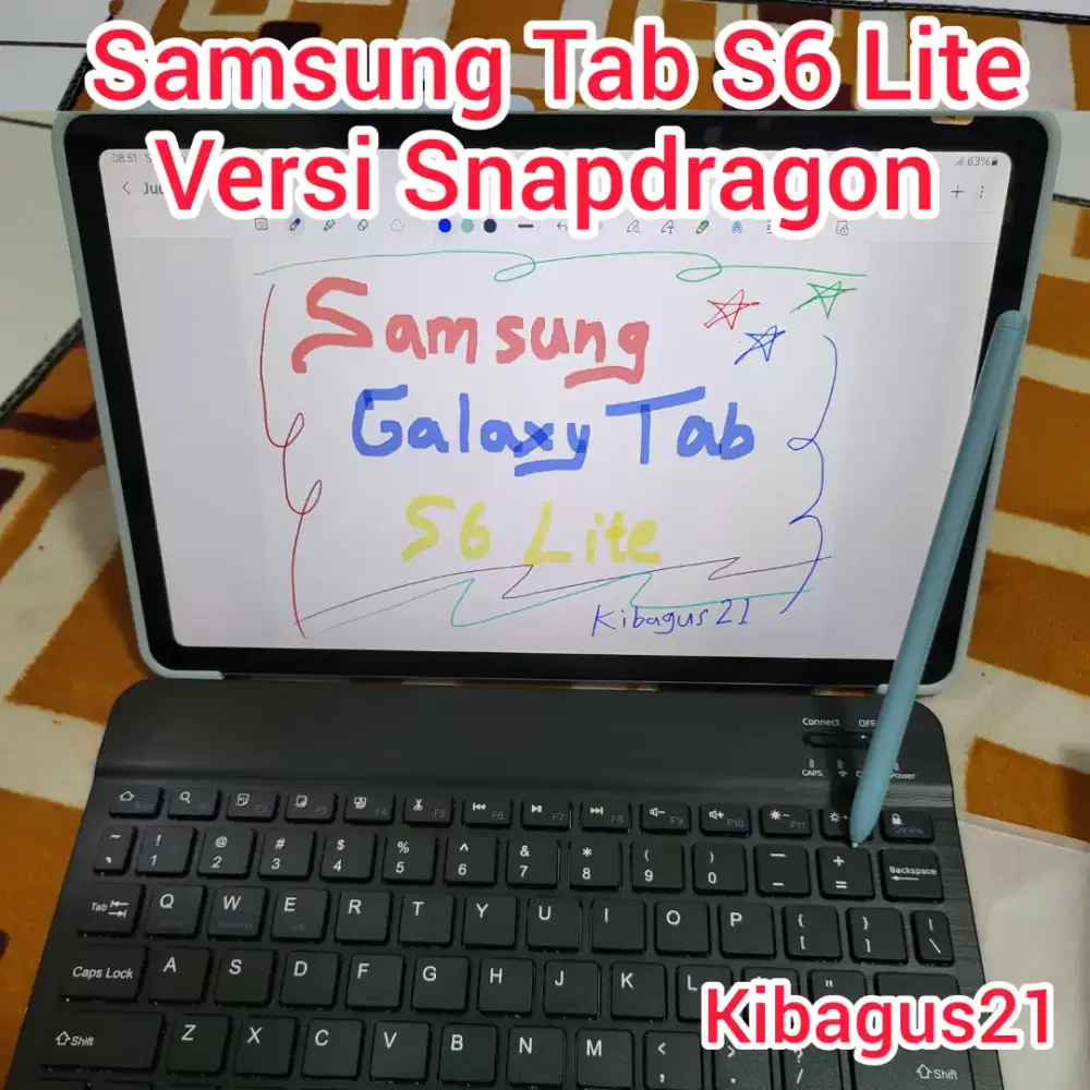Samsung Tab S6 lite Versi Snapdragon Fullset ORI SEIN