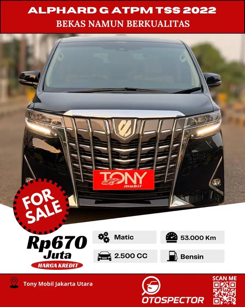Toyota Alphard G ATPM 2022 Hitam