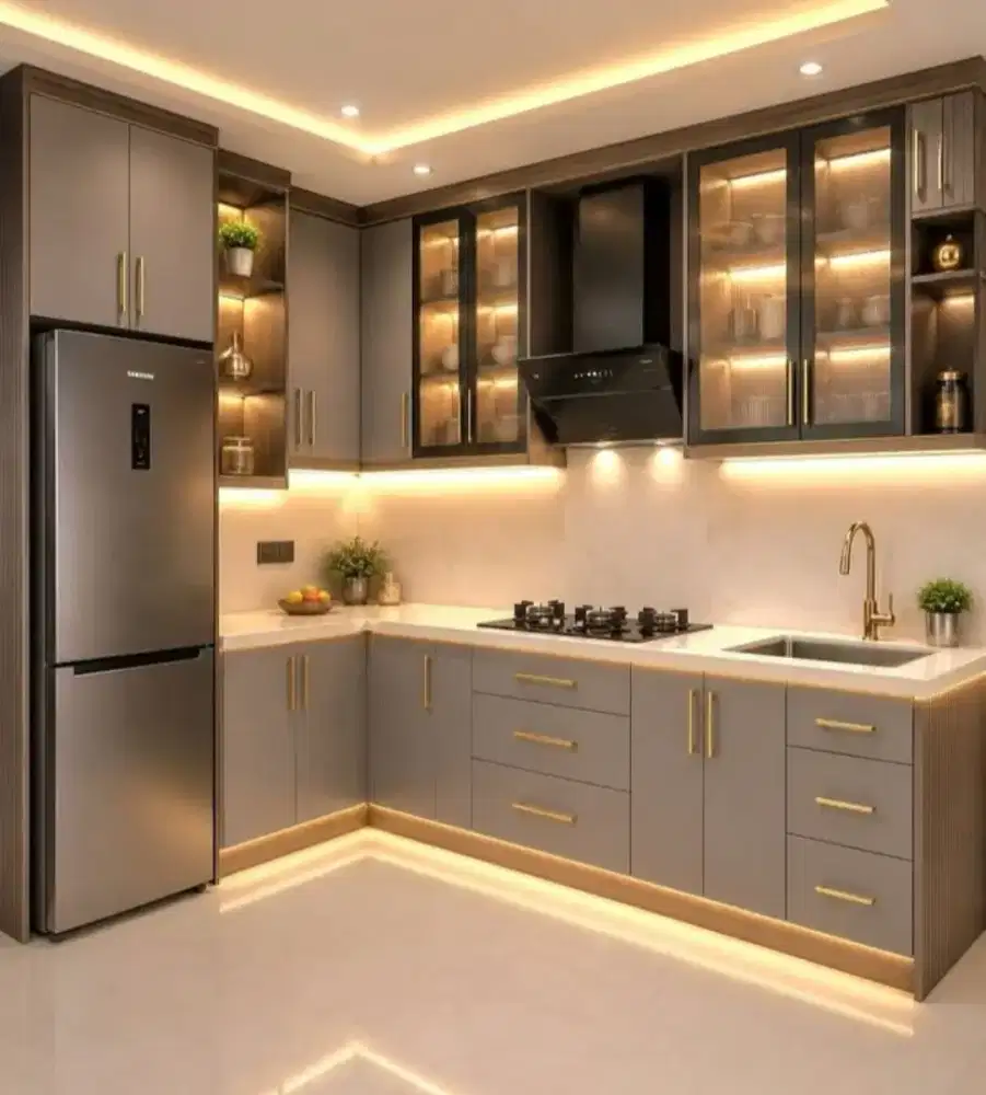 Kitchen set Glossy HPL