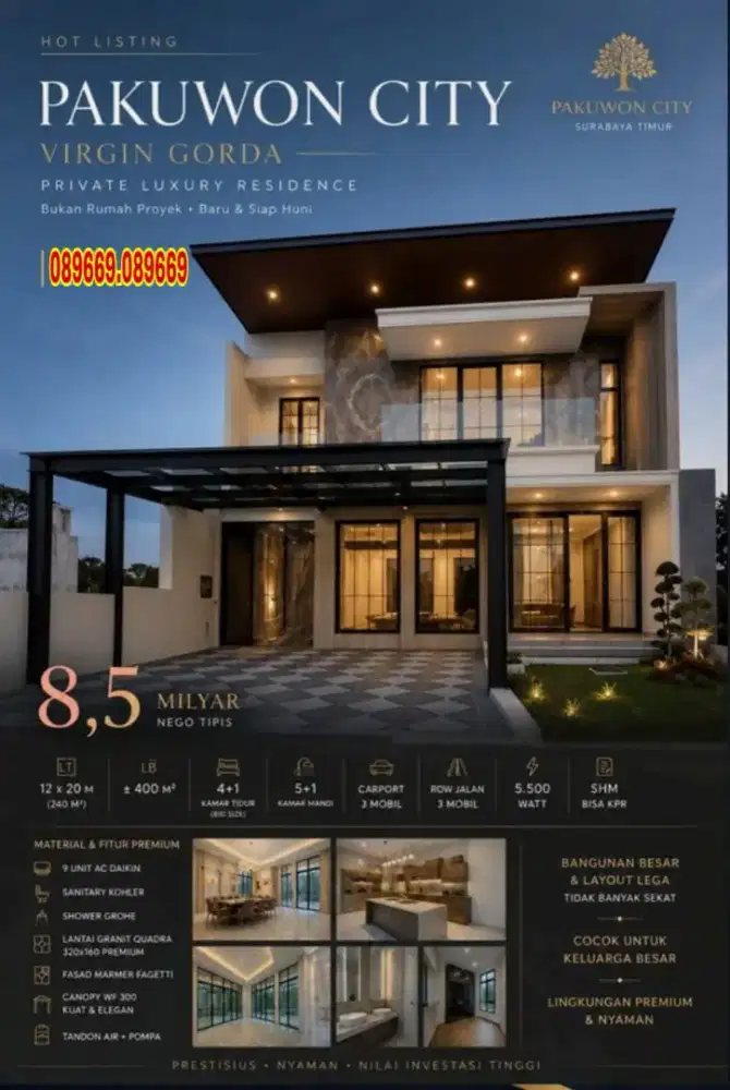 NEW Kertajaya Indah + Pakuwon City dkt Sutorejo Nginden Manyar Klampis