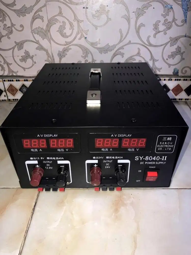 Jual power supply dual output 13,8V & 24V 40A SANOU SY- 8040 - II
