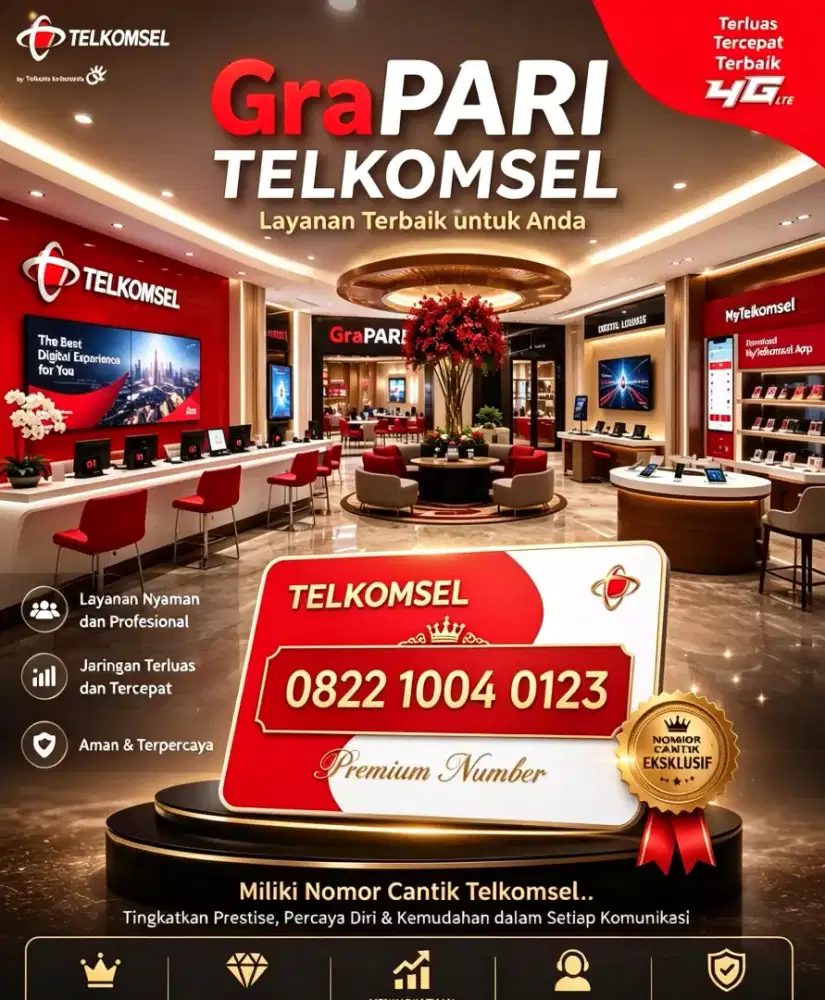 Nomor Cantik Premium 0123 Telkomsel simPATI Berkualitas