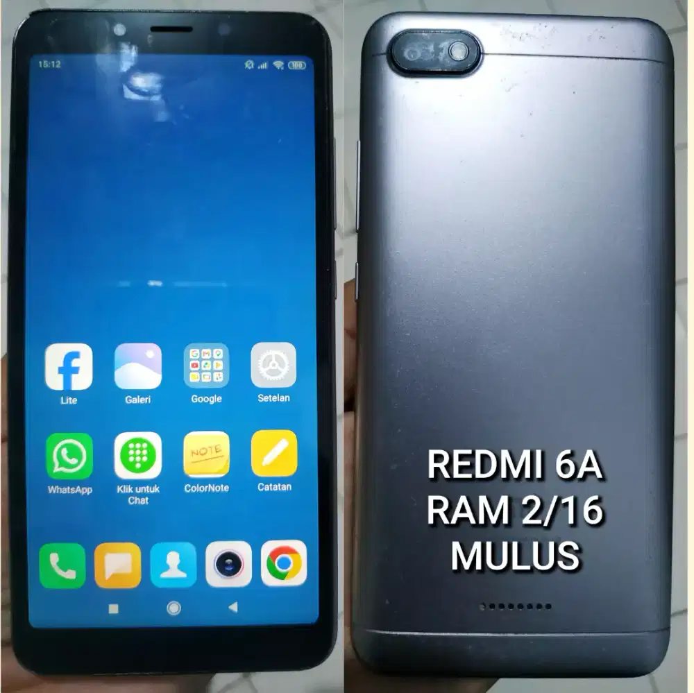 Redmi 6A RAM 2/16 nominus batangan cod kranji