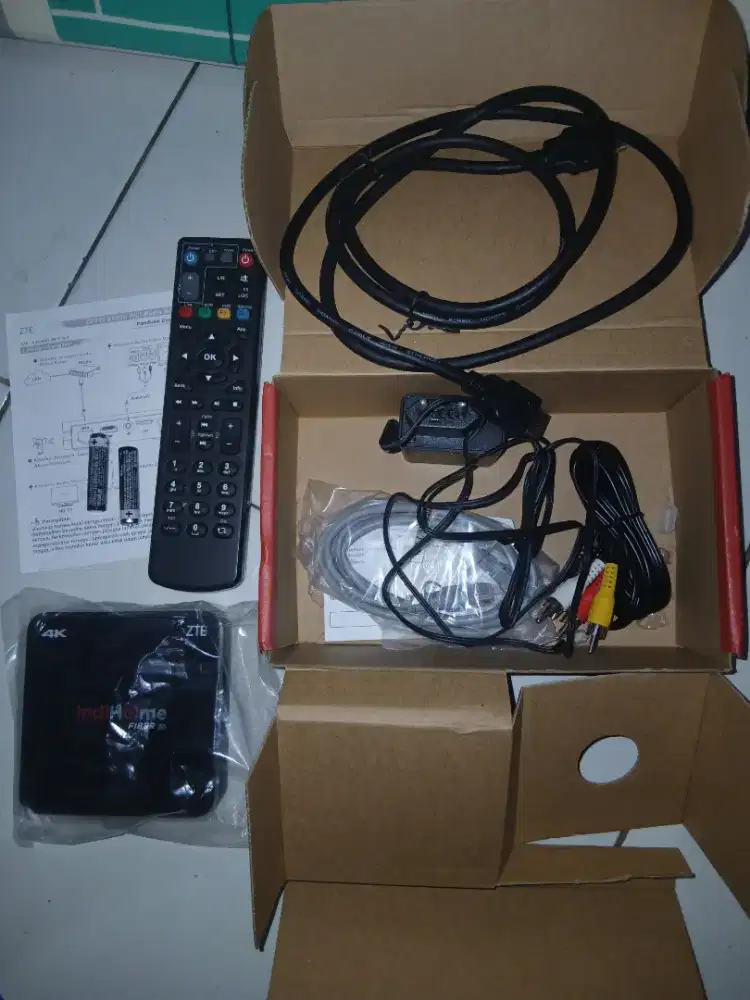 STB Android TV BOX Indihome Fiber ZTE 4k 2GB Ram Full channel & Movies