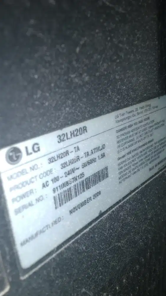 Dijual tv lg kondisi msh sgt bgs