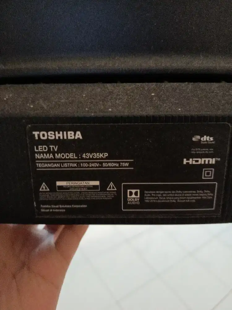 DiJual TV Toshiba 43