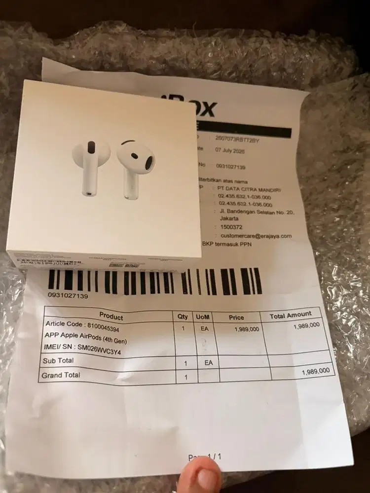 Airpods 4 non ANC iBox resmi digimap blibli hello eraphone