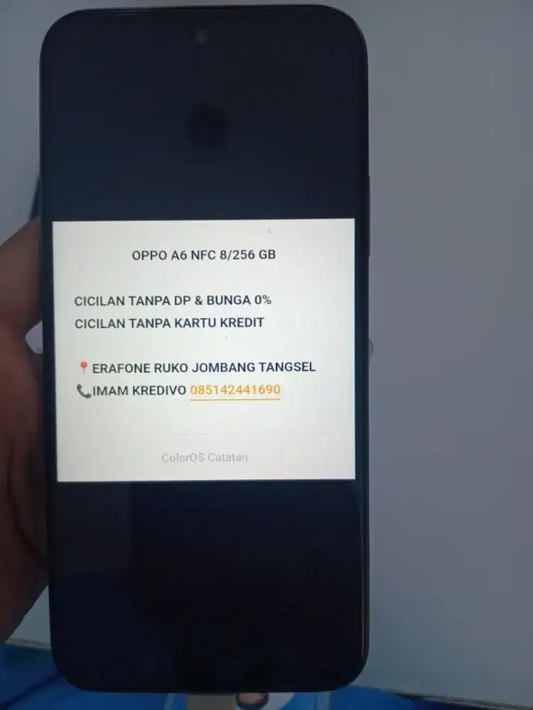 OPPO A6 NFC 8/256 GB CASH/CICILAN TANPA DP